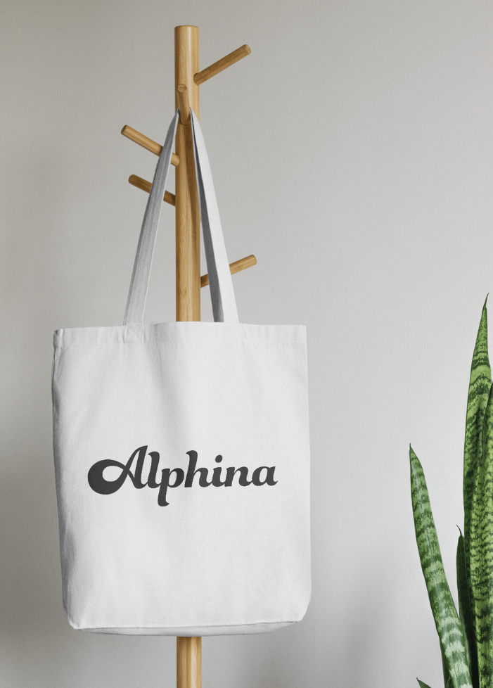 Alphina Canvas Tote Bag